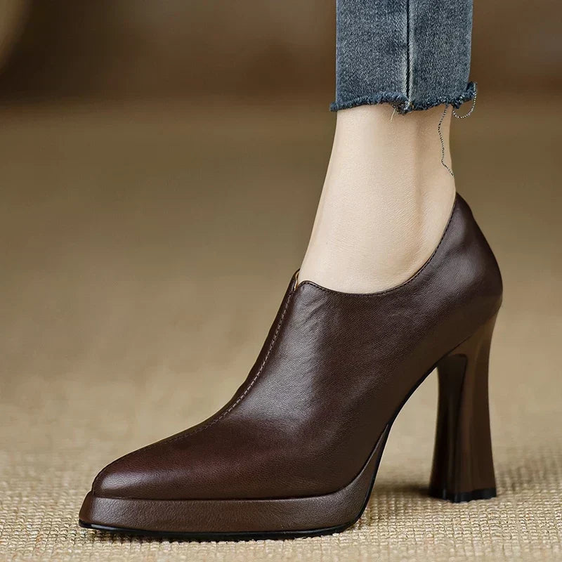 Evelyn | Pointed-Toe Block Heels