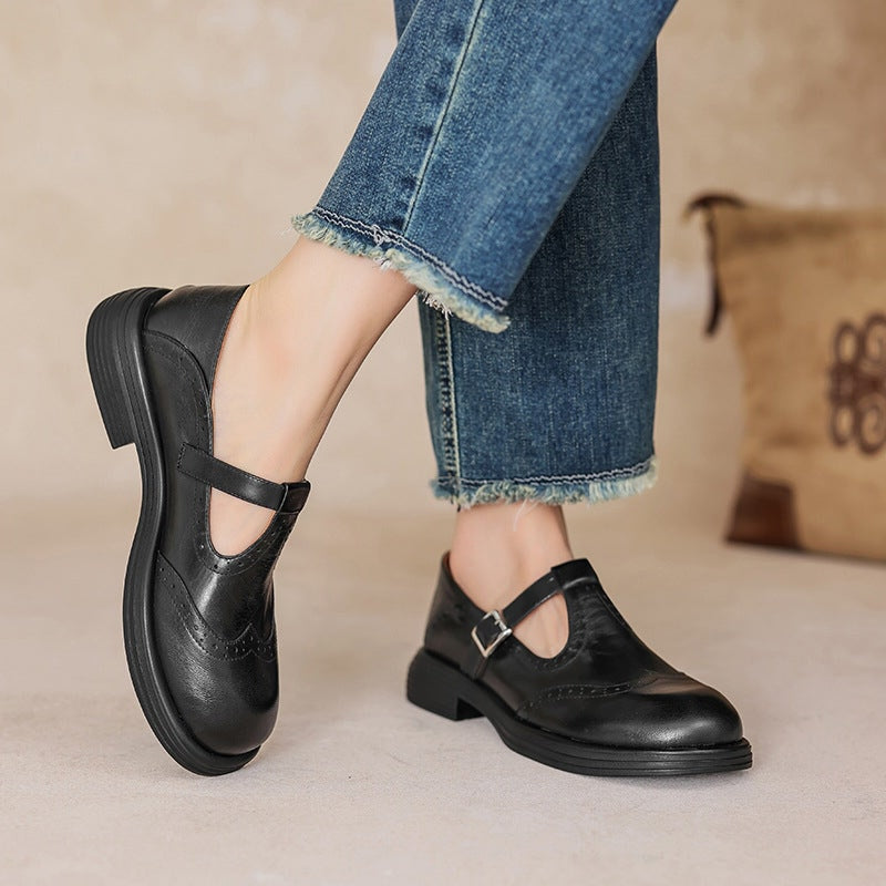 Edith | T-Strap Mary Jane Flats